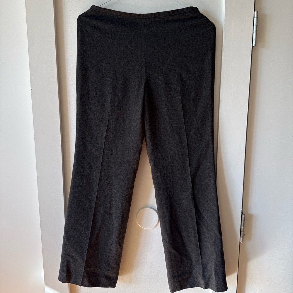 Vintage Ann Taylor Loft Petite Size 4p Side-zip Classic Pants Gray Trousers Work